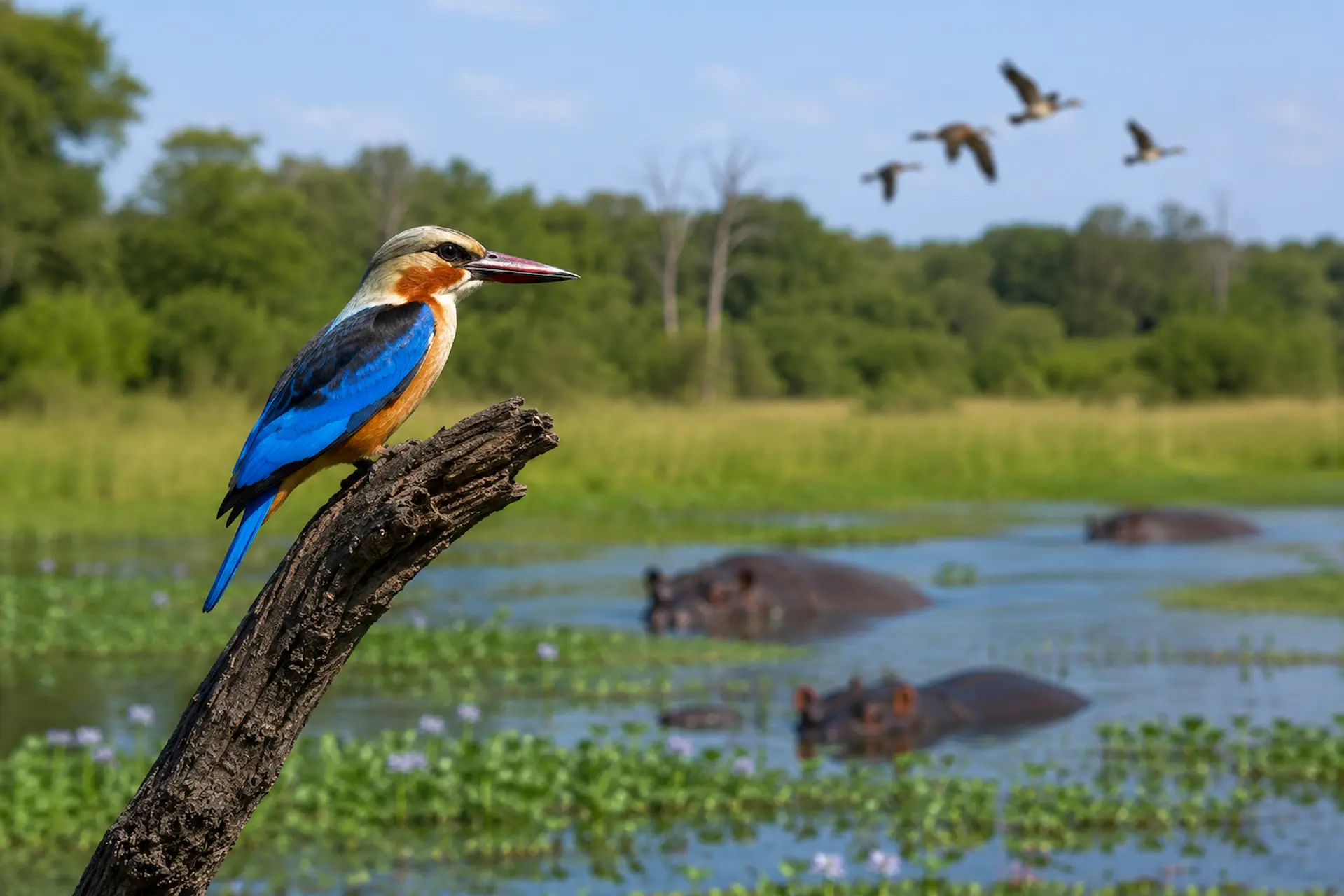 Birdlife in Hlane Royal National Park