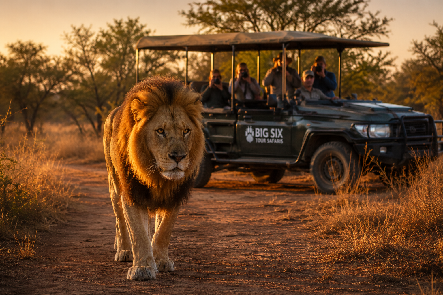 Lion safari in Kruger National Park