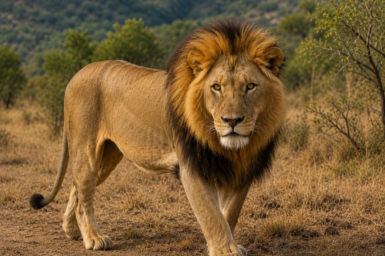 Lion in Pilanesberg National Park