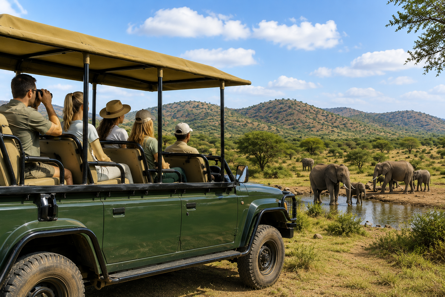 Pilanesberg full day open vehicle safari from Johannesburg