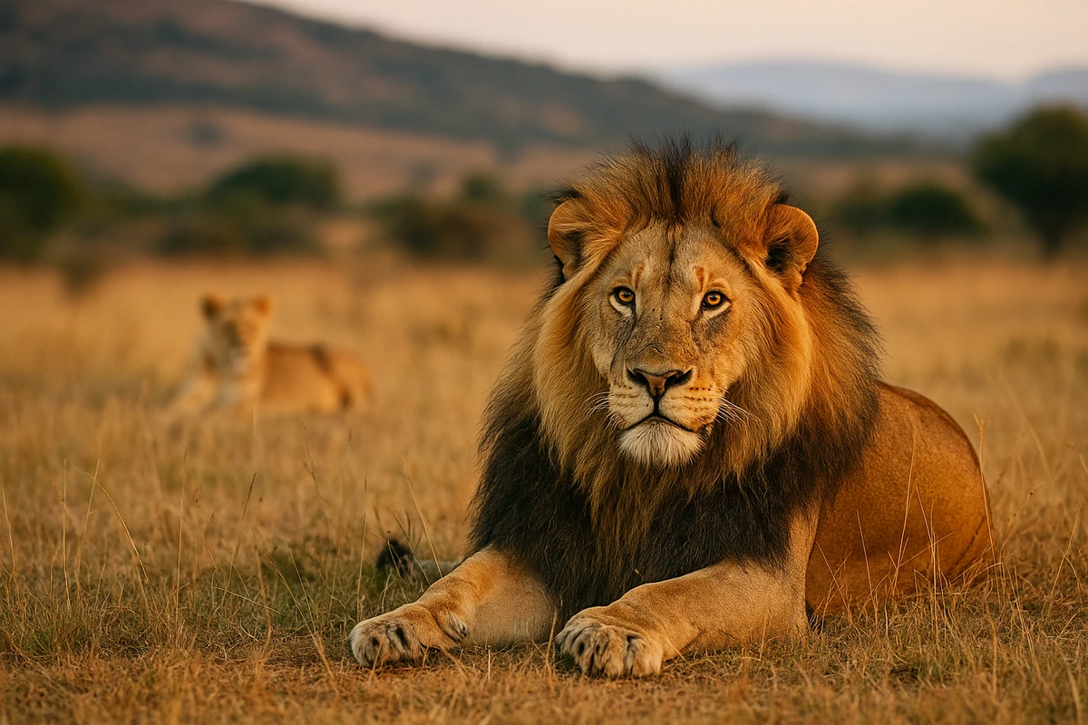 Lion sighting on a Pilanesberg day tour