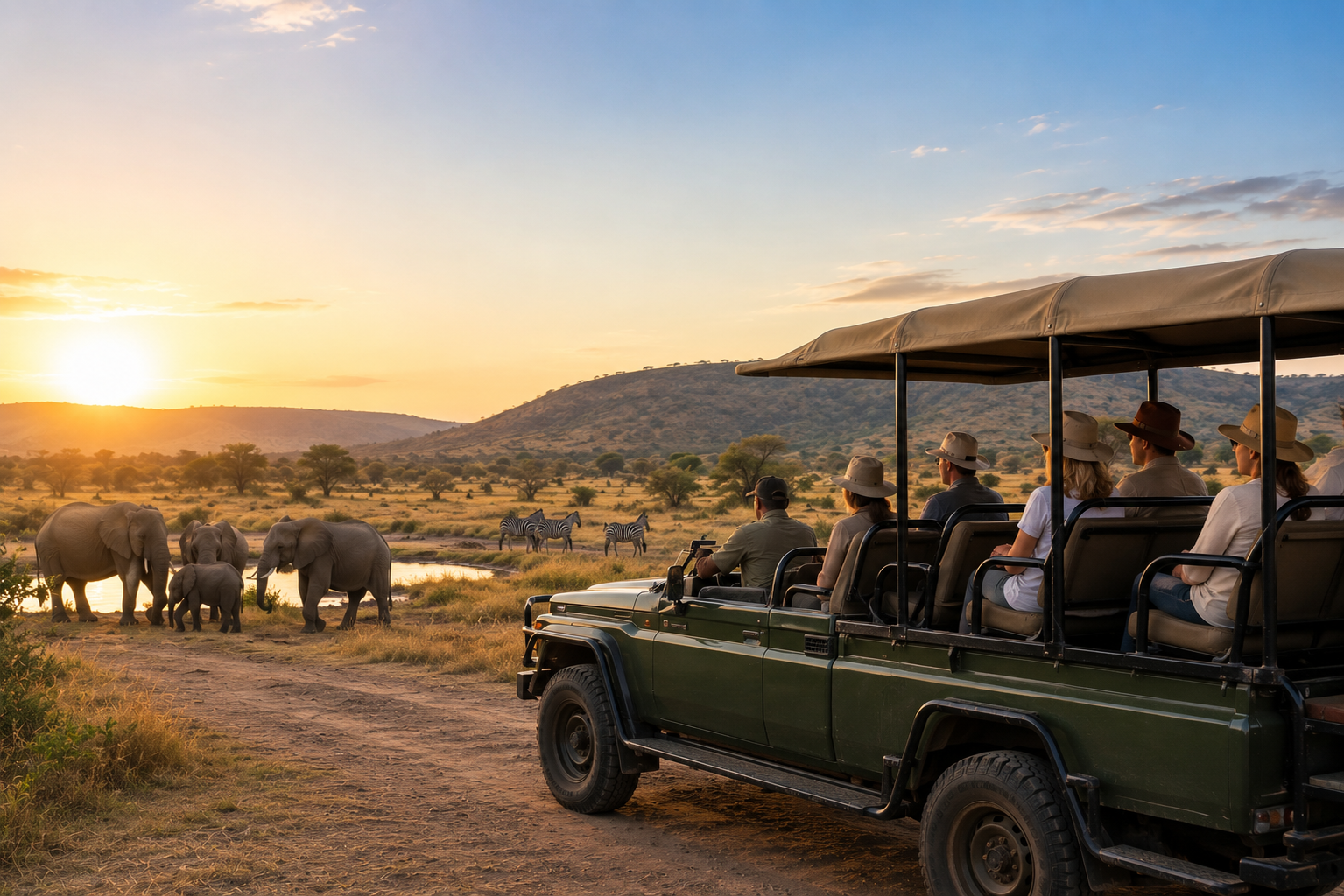 Pilanesberg morning open vehicle safari from Johannesburg