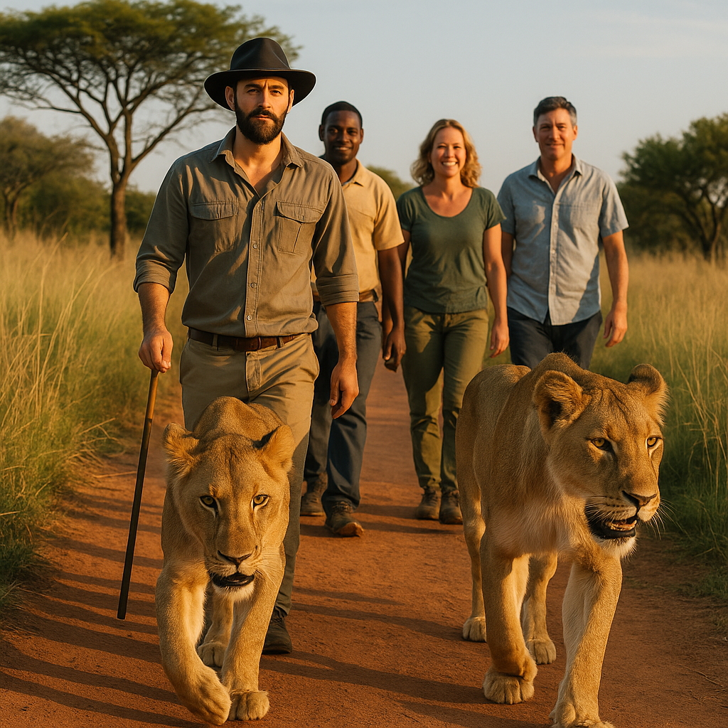 Lioness on the move during a Ukutula walk