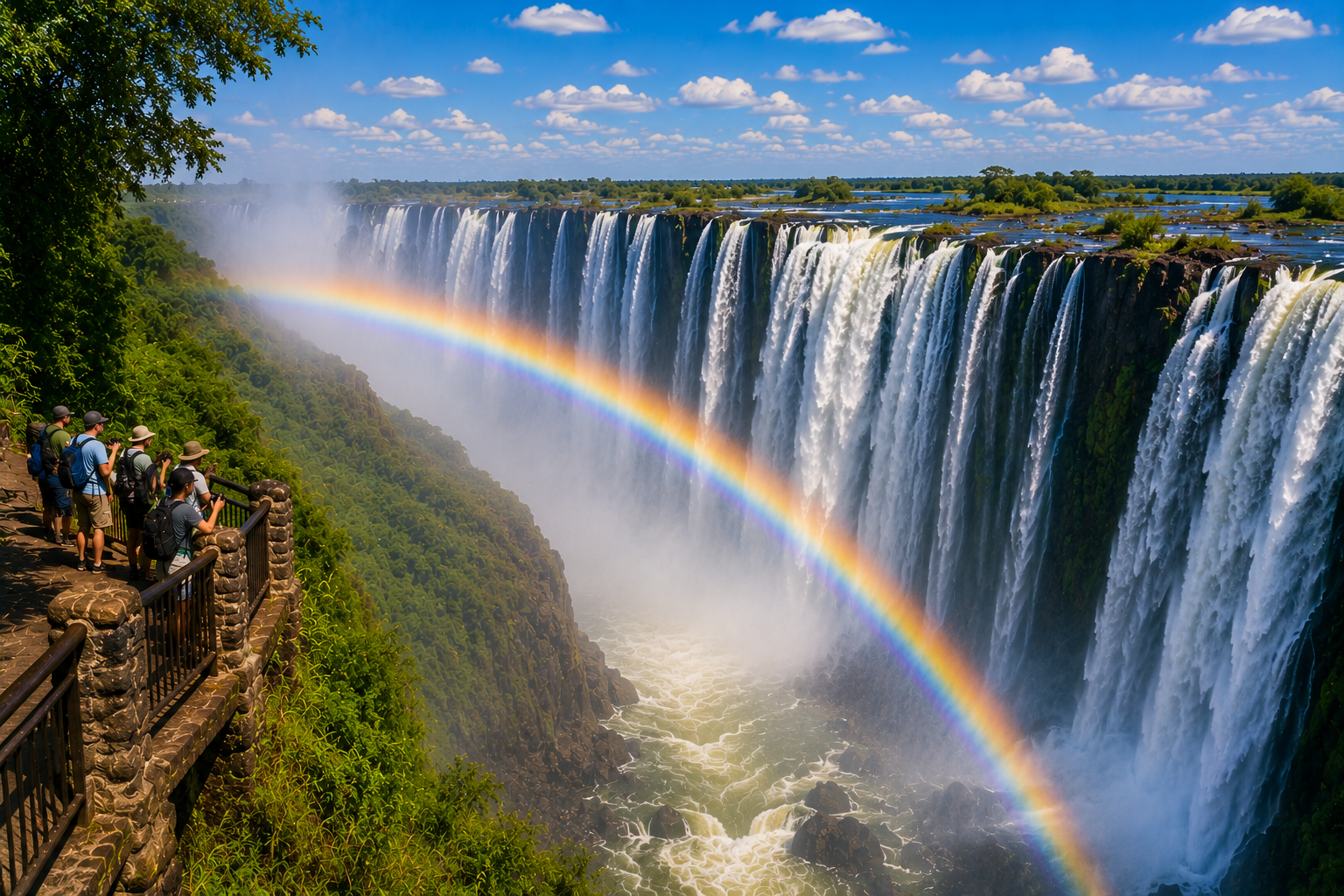 Victoria Falls Rainbow View